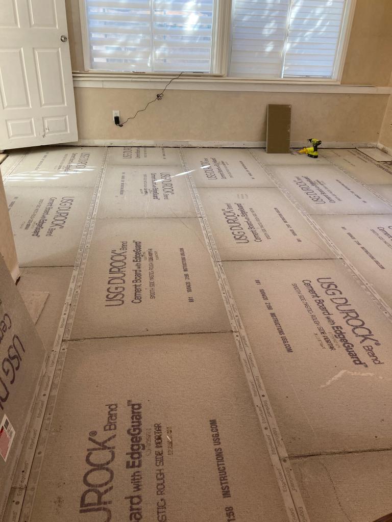 Floor preparation project by JR Citywide Construction